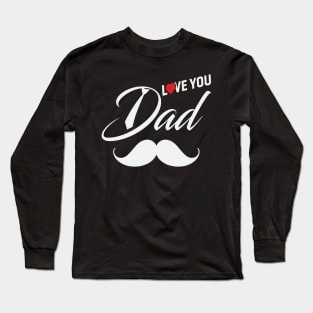 mustache Long Sleeve T-Shirt